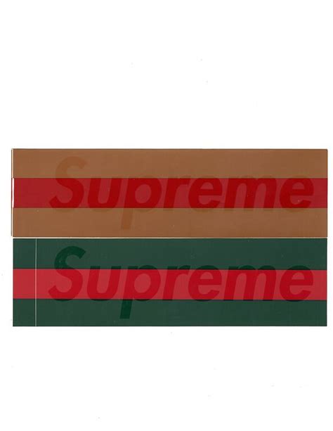 supreme gucci box logo sticker|Supreme Plastic Box Logo Sticker Set .